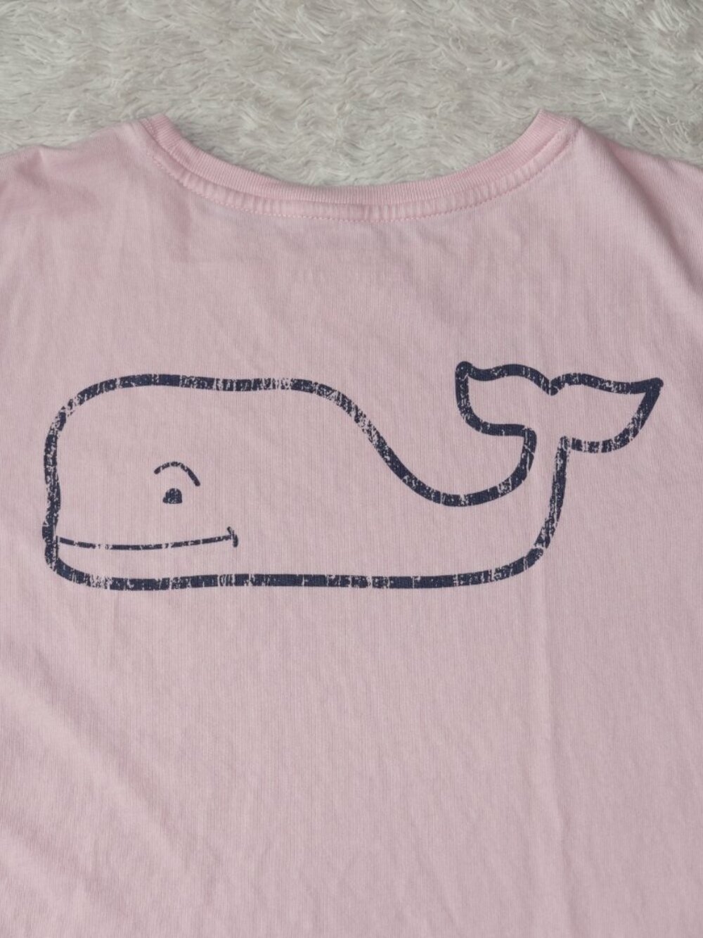 Women's Size XS Vineyard Vines Pink Vintage Whale Short-Sleeve Pocket Tee